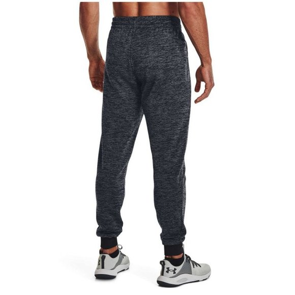 UNDER ARMOUR Men's Fleece Jogger Pants Loose Stretch Waist Pitch Gray Size XL - Picture 2 of 4